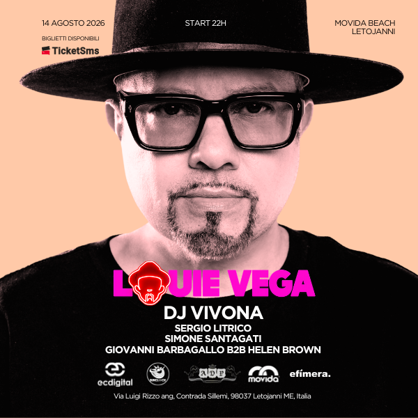 Ferragosto d'Italia con LOUIE VEGA (Taormina,IT Sicily)